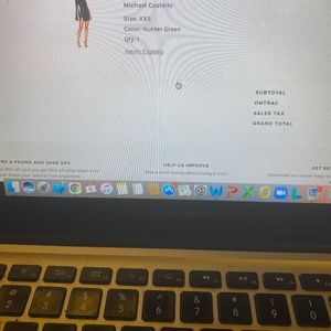 Michael Costello Sequin and beaded dress